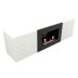 Тумба с биокамином Firelight BFP/P-1400V белый+набор керамических дров ель