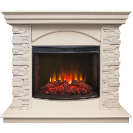 Каминокомплект RealFlame Elford STD/EUG/25&#039;5/HL WT с очагом Evrika 25,5 LED