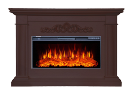 Каминокомплект InterFlame Шелтон с очагом FreeSpace 40 LED FX QZ темный дуб