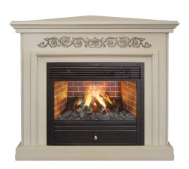 Каминокомплект RealFlame Leticia Corner 26 WT с очагом 3D Novara