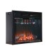 Каминокомплект Interflame Экстер угловой темный дуб с очагом Sirius 30 LED FX Black