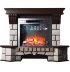 Каминокомплект Interflame Экстер угловой темный дуб с очагом Sirius 30 LED FX Black