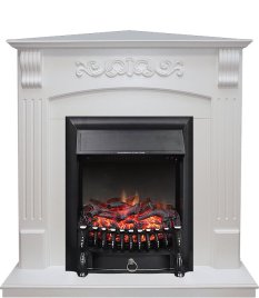 Каминокомплект Royal Flame Sorrento угловой c очагом Fobos FX Black