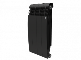 Биметаллический радиатор отопления Royal Thermo BiLiner 500 4 секции Noir Sable