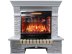 Каминокомплект Interflame Экстер сланец белый с очагом Panoramic 06 25 LED FX QZ