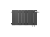 Биметаллический радиатор отопления Royal Thermo PianoForte 300 VDR80 8 секций Noir Sable