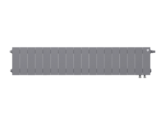 Биметаллический радиатор отопления Royal Thermo PianoForte 200 18 секций Silver Satin VDR